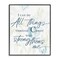 Stupell Industries All Things Through Christ Framed Giclee, design by Krinlox